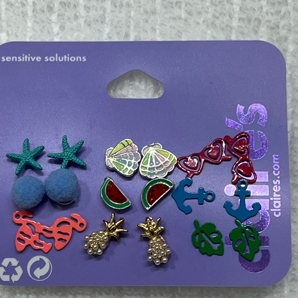 Claire’s Earring - New - 9 pairs - bundle for additional discount BOX2